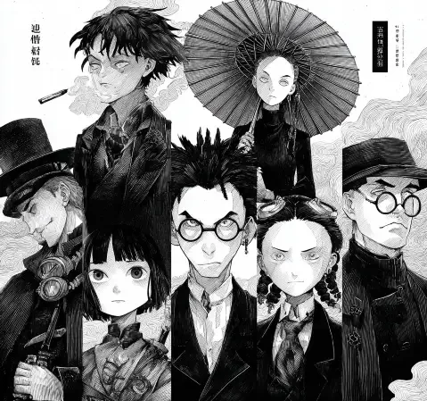 悬疑题材作品封面：暗色调与神秘符号